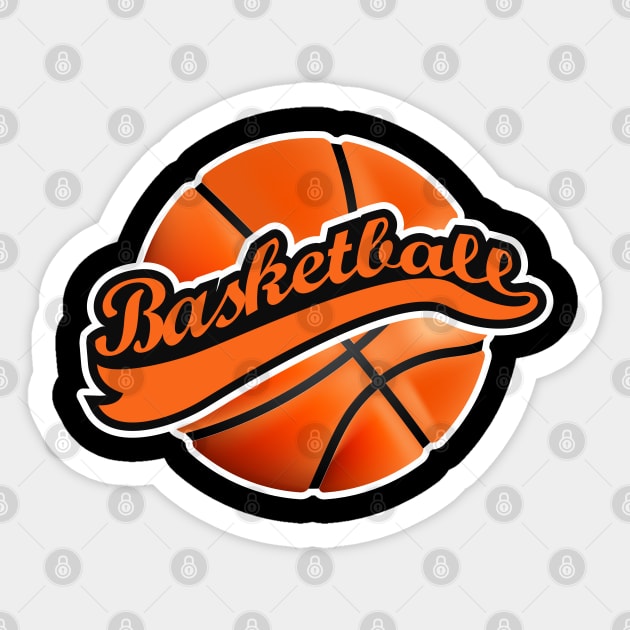 Cool Basketball Fan Design Sticker by SpaceManSpaceLand